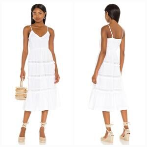 Tularosa Matt Midi Dress in White Large